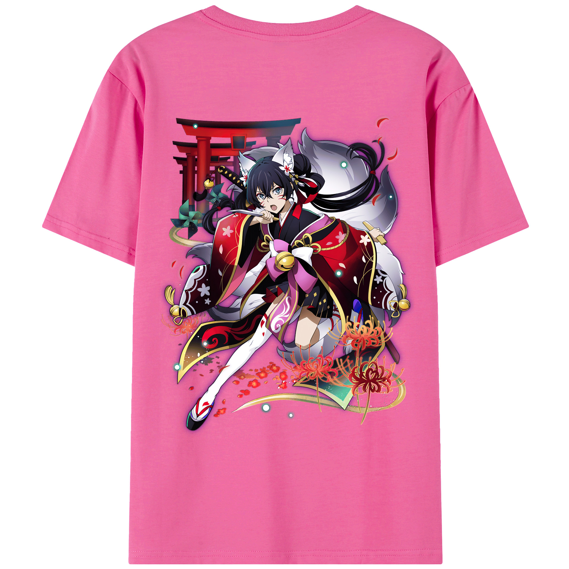 （画像用） 文豪ストレイドッグス Bungo Stray Dogs レディース半袖Tシャツ(バックプリント)